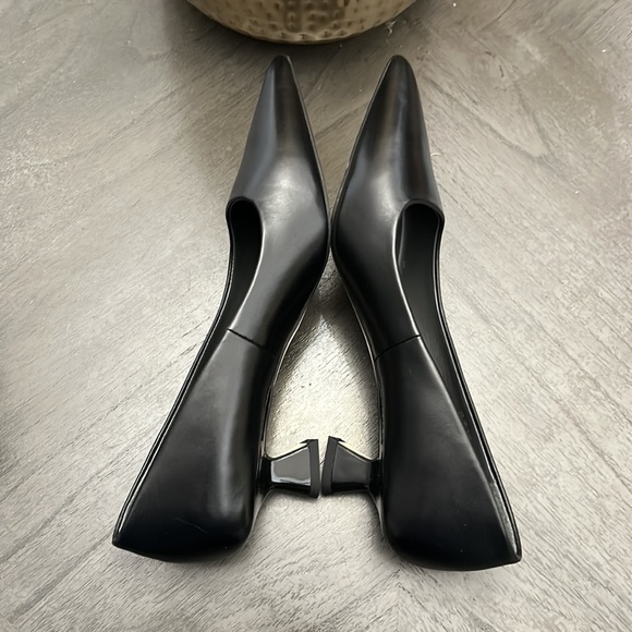 Franco Sarto Diva Leather Kitten Heel Pumps - Picture 7 of 13